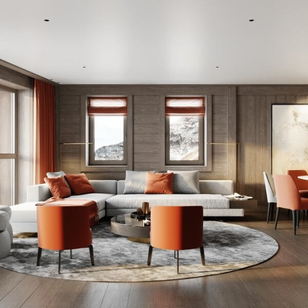 apartment val d'isere luxury architecture